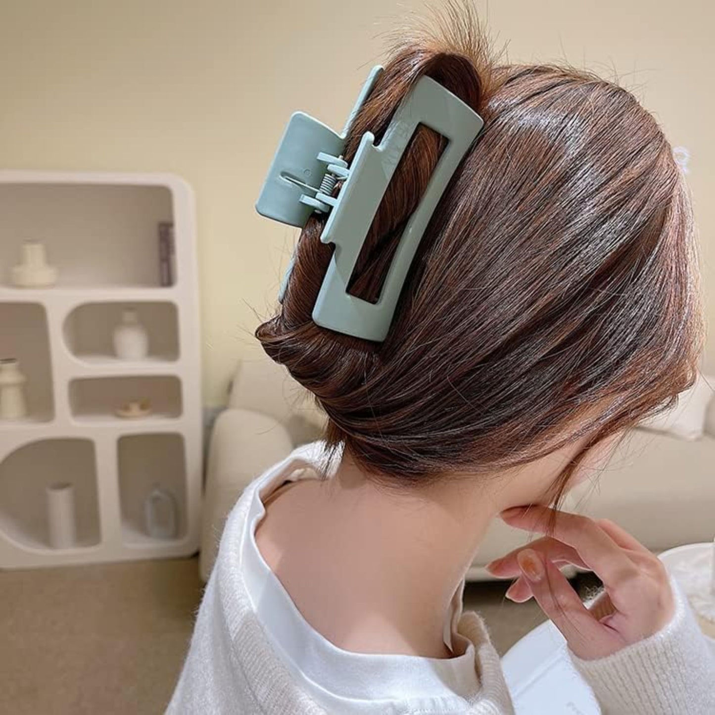 Women Hair Claw Clip Combo (Pack of 3) | Matte Stylish Hair Clips | Strong Grip Clutcher for Girls & Women | Daily Use Fashion Hair Accessories