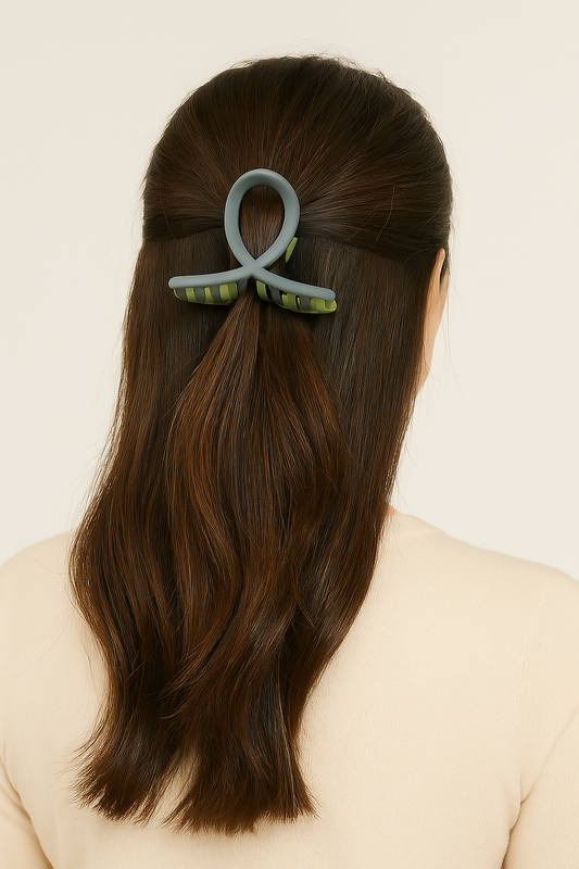 Pack of 3 Double Shade Hair Clutcher | Strong Grip Stylish Matte Claw Clips for Women & Girls – Non-Slip Big Hair Accessories