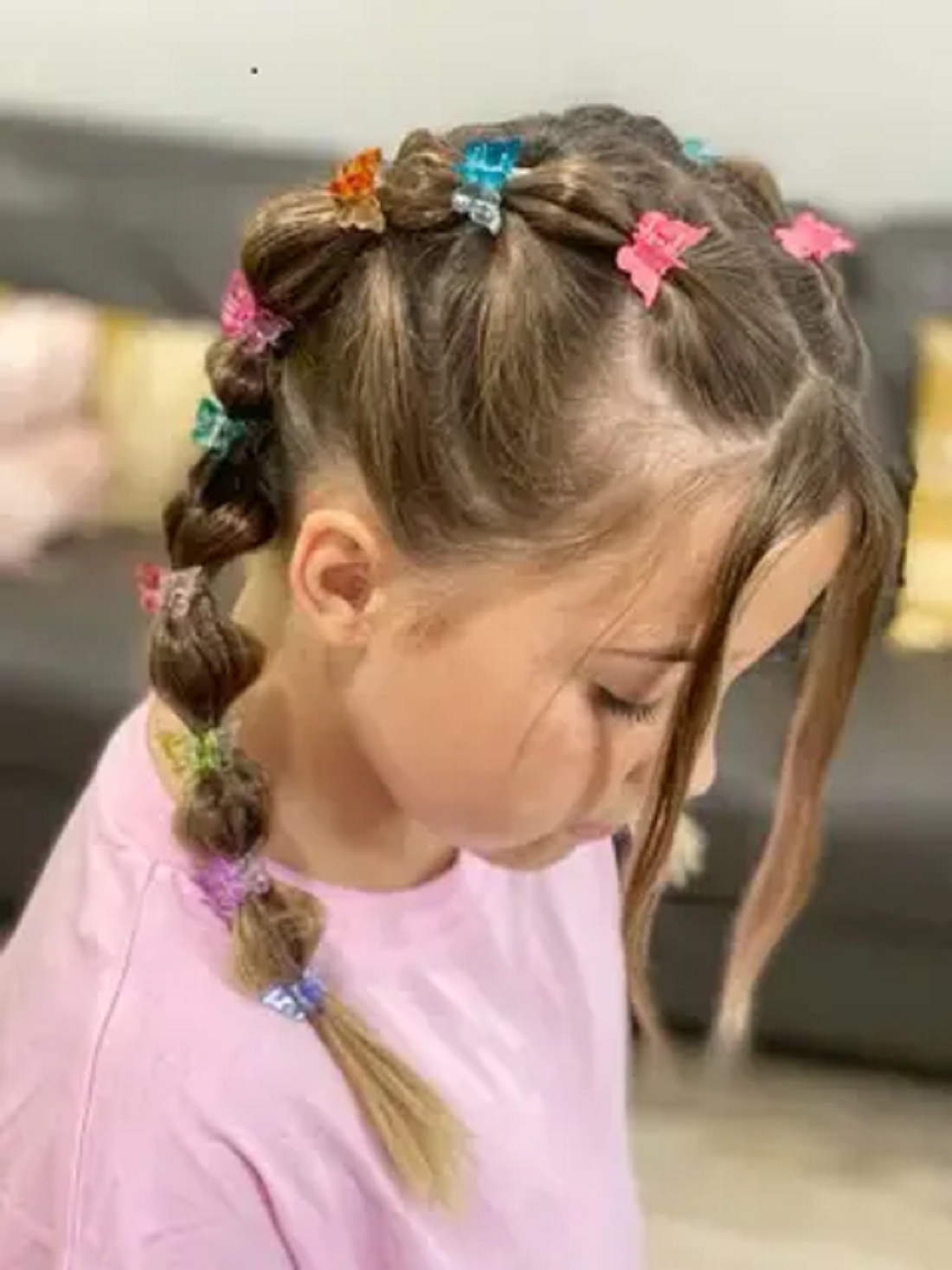 Mini Hair Clips Pack of 30 | Freebies Butterfly Design Colorful Small Hair Clutcher | Stylish Accessories for Kids & Women