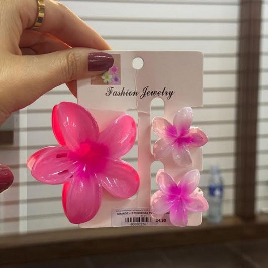 Multicolor Floral Hair Claw Clips for Women & Girls – Cute Flower Hair Claw Set, Strong Hold Non-Slip Hair Accessories for Daily Styling