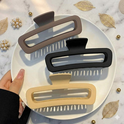 Matte Tube Hair Clutcher for Women & Girls | Rectangle Hair Claw Clip | Strong Hold Hair Clip | Premium Hair Accessory