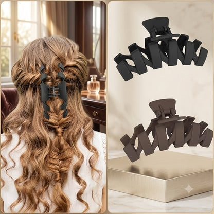 Ying Yang Hair Clutcher for Women | Matte Strong Hold Hair Claw Clip | Korean Stylish Hair Accessories | Non Slip Hair Clutcher