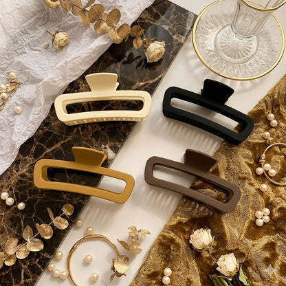 Matte Tube Hair Clutcher for Women & Girls | Rectangle Hair Claw Clip | Strong Hold Hair Clip | Premium Hair Accessory